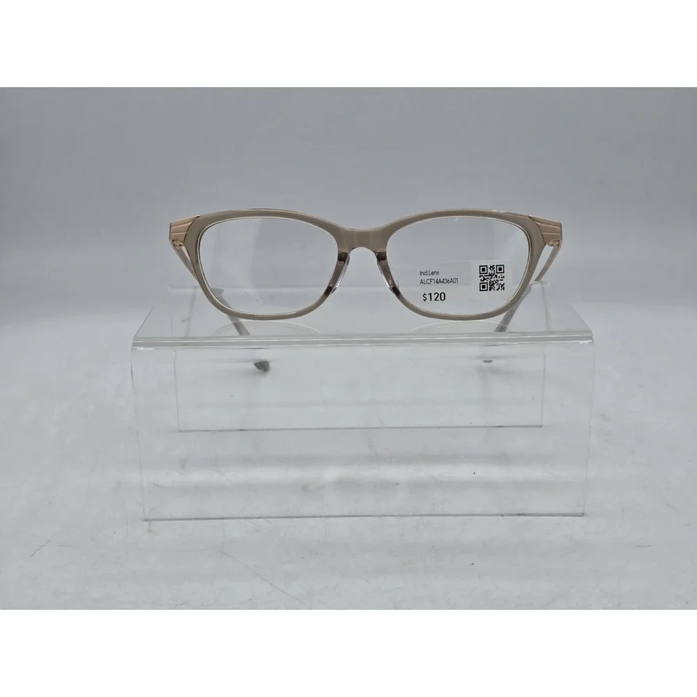 Jins Beige Clear Eyeglass Frames 51 - 16-136 - 34 ALCF14A436A01 - SITS‎ ASKEW